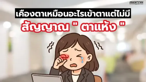 เคืองตาเหมือนอะไรเข้าตาแต่ไม่มี สัญญาณตาแห้ง