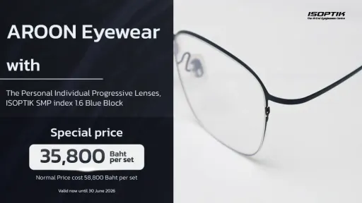 AROON Lightweight (3g) + ISOPTIK SMP Ultra-Precision Progressive Lenses