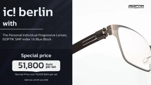 ic! berlin Eyewear + ISOPTIK SMP 1.6 German Lab Progressive Lenses