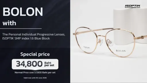 BOLON Eyewear + ISOPTIK SMP Ultra-Precision Progressive Lenses