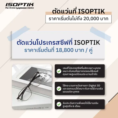 ราคา เลนส์โปรเกรสซีฟ