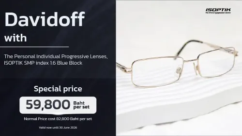 Davidoff Gold Plated Frames + ISOPTIK SMP Ultra-Precision Lenses