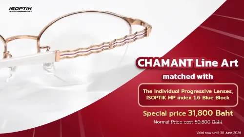 CHARMANT Line Art Excellence Titan + ISOPTIK MP Progressive Lenses