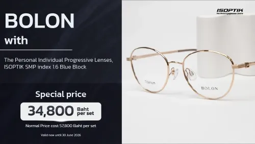 BOLON Eyewear + ISOPTIK SMP Ultra-Precision Progressive Lenses