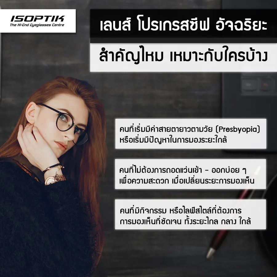 เลนส์โปรเกรสซีฟ อัจฉริยะ ( Smart Progressive Lens ) คืออะไร ?