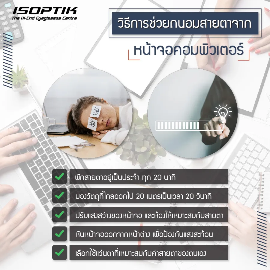 นั่งจ้องหน้าจอคอมทั้งวัน เลือก ตัดแว่น Progressive แบบไหนดี ?