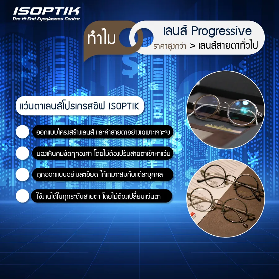อัปเดตล่าสุด ! เลนส์ Progressive ราคา ปี 2566 ?