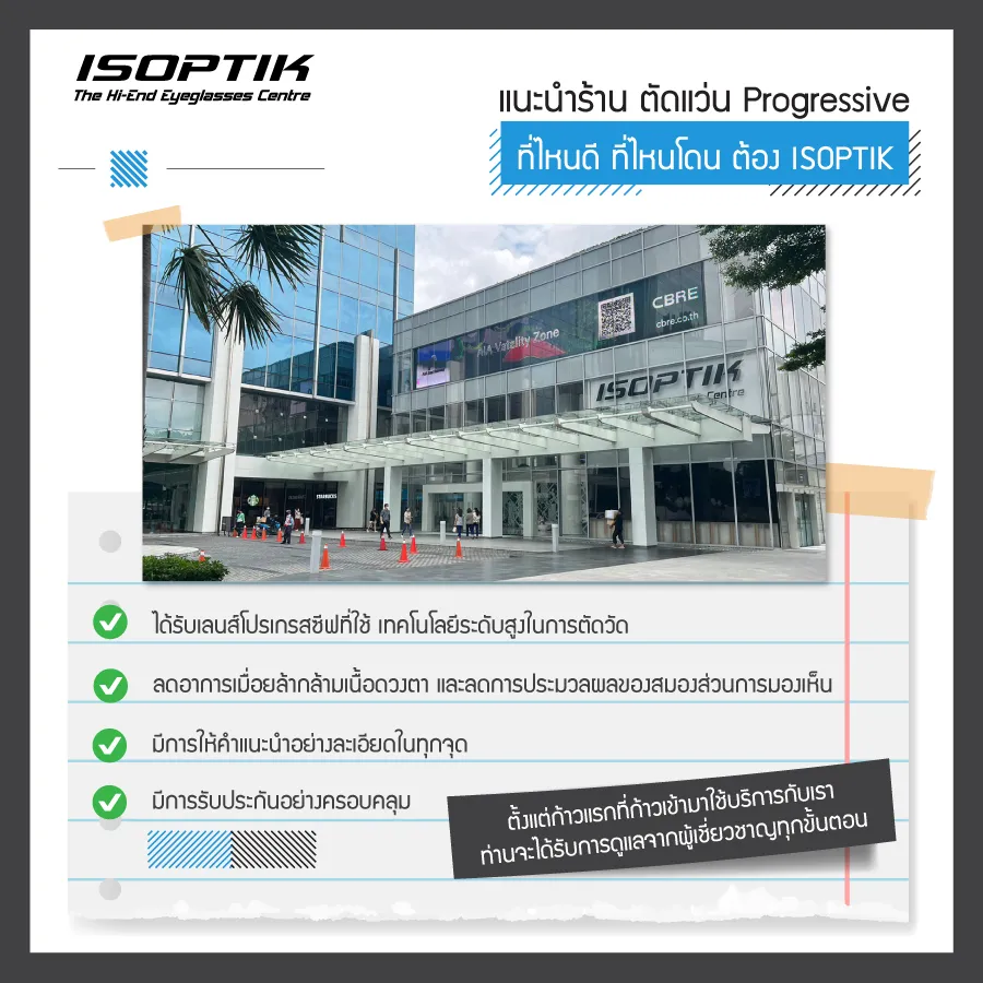 ตัดแว่น progressive ที่ไหนดี ไม่เสียเงินฟรี ใช้งานได้จริง!