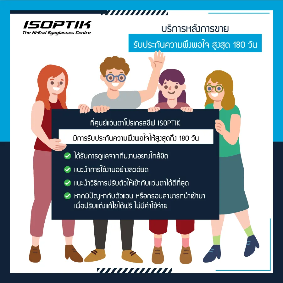 ทำไม แว่นสายตาโปรเกรสซีฟ ISOPTIK ถึงได้รับความไว้วางใจ