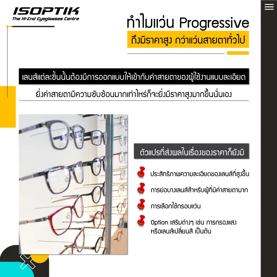แว่น progressive ราคา