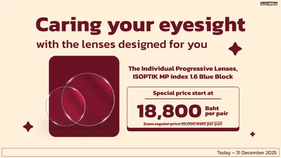 Caring your eyesight with to lenses designed for you.