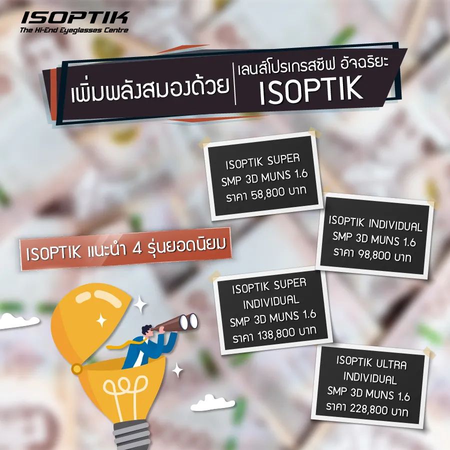 เลนส์โปรเกรสซีฟ คืออะไร ทำไมถึงมีราคาสูงกว่าเลนส์ทั่วไป !?