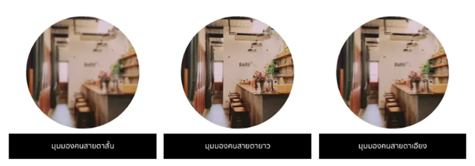 เมื่อมองวัตถุที่อยู่ในระยะไกล